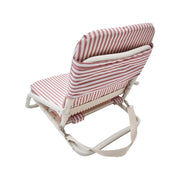 Dusty Pink and White Stripe Beach Chair
