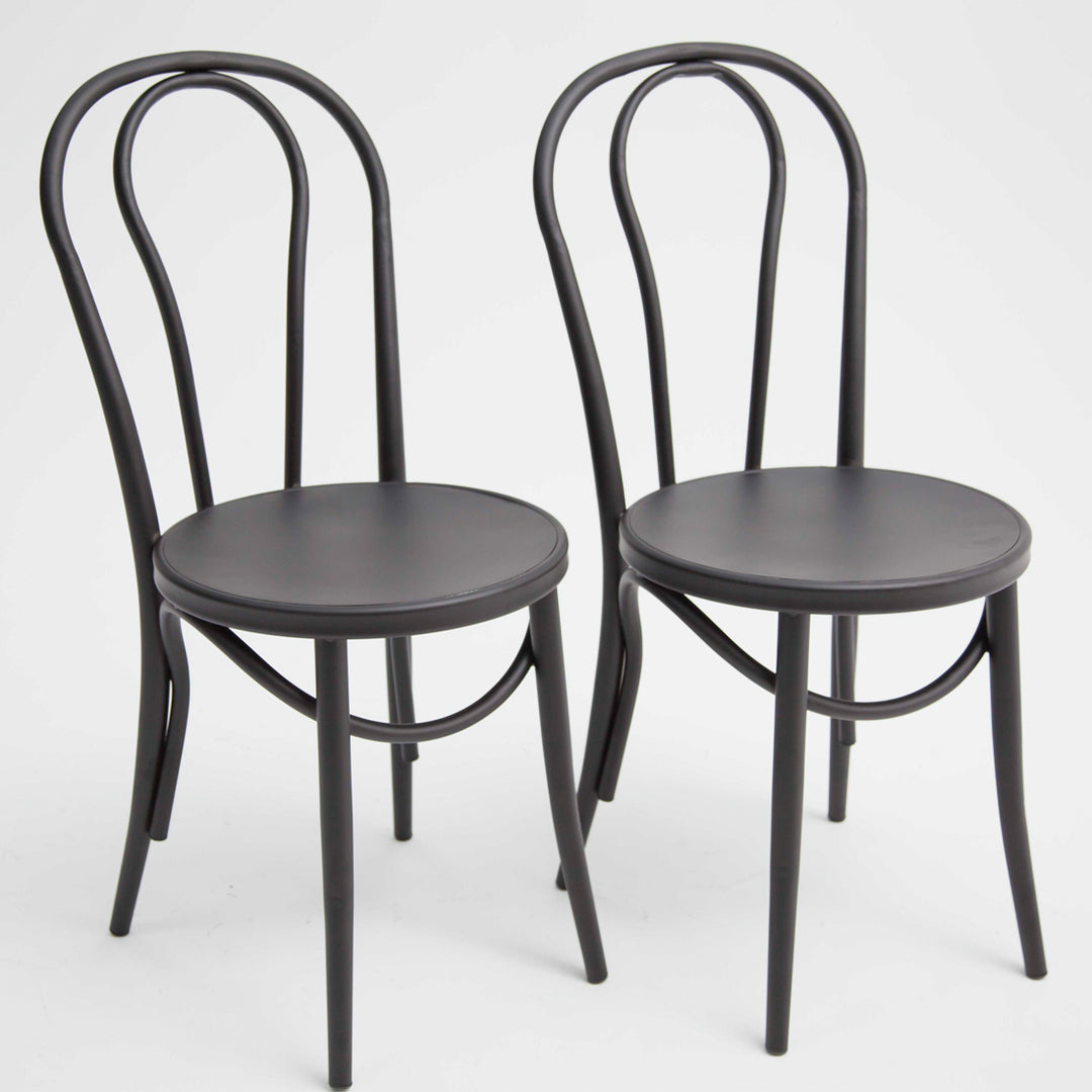Bentwood Chair 2pc Matte Black