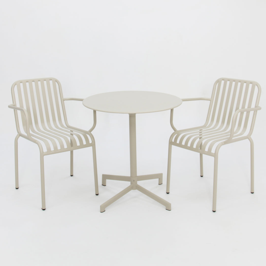 Bistro 3pc Cafe Dining Setting - Beige