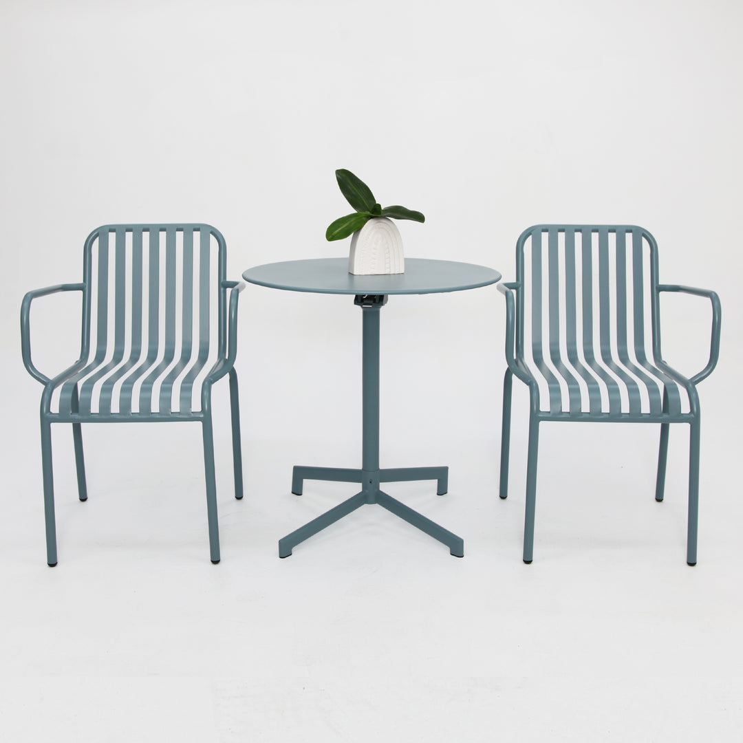 Bistro 3pc Cafe Dining Setting - Blue