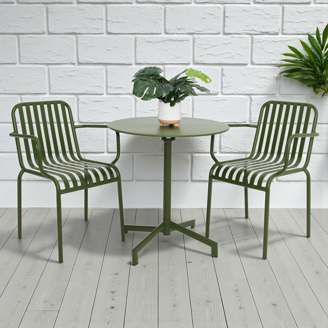 Bistro 3pc Cafe Dining Setting - Green