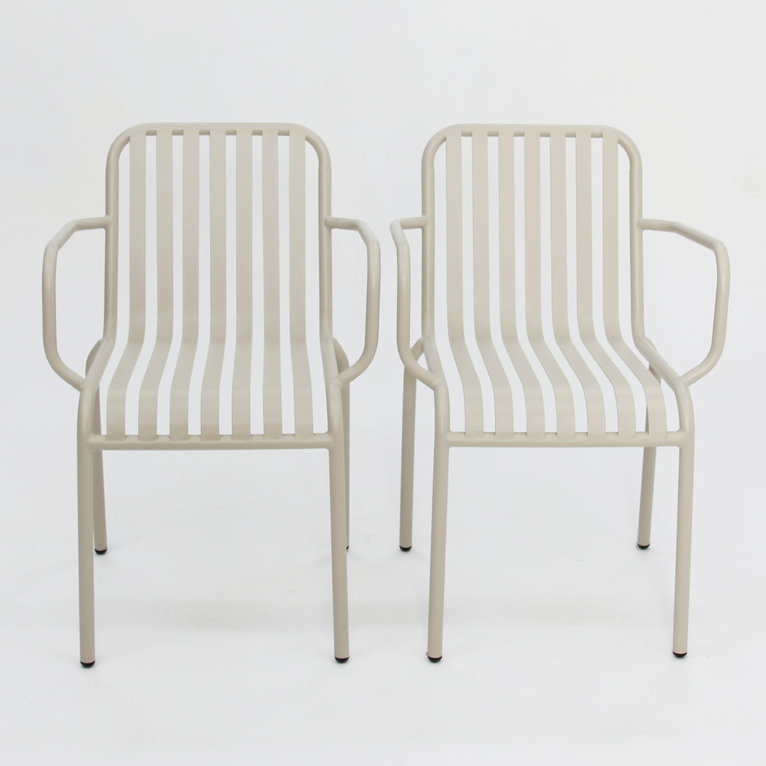 Bistro Cafe Chair Set of 2 - Beige