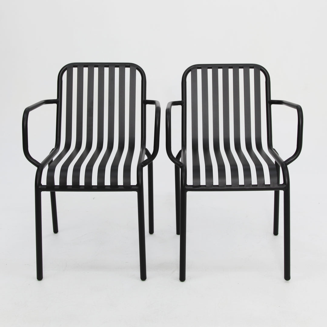 Regent 3pc Cafe Dining Setting - Black