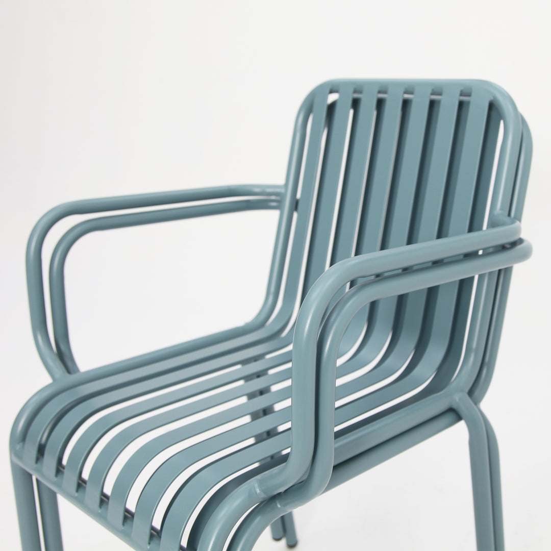 Bistro Cafe Chair Set of 2 - Blue