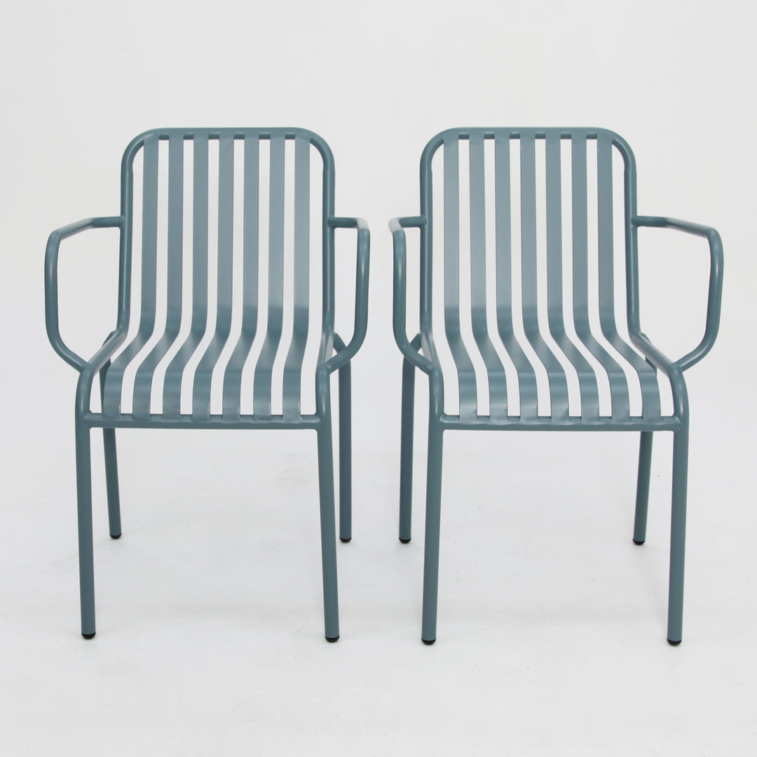 Bistro Cafe Chair Set of 2 - Blue