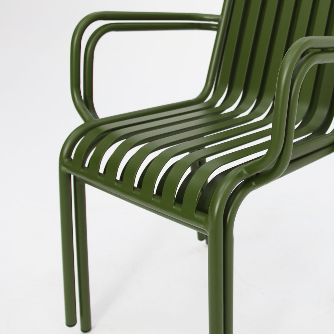 Bistro Cafe Chair Set of 2 - Green