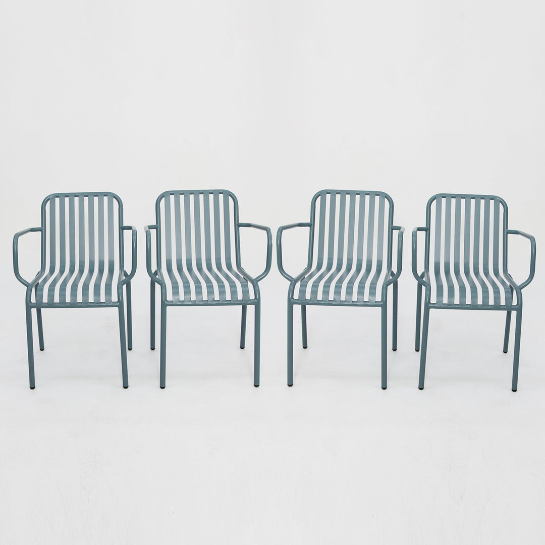 Bistro Cafe Chair Set of 4 - Blue