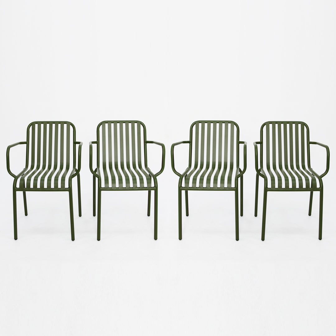 Bistro Cafe Chair Set of 4 - Green