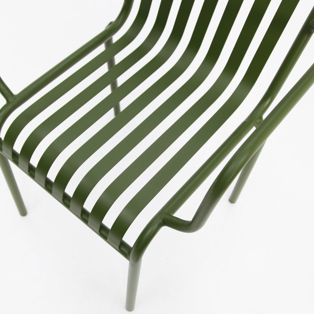 Bistro Cafe Chair Set of 2 - Green