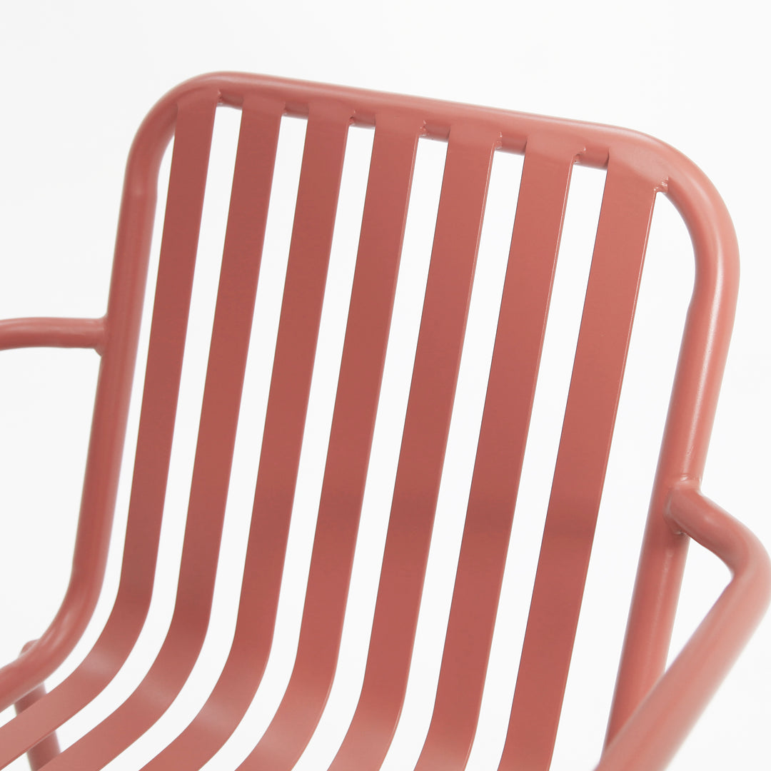 Bistro Cafe Chair Set of 2 - Peach