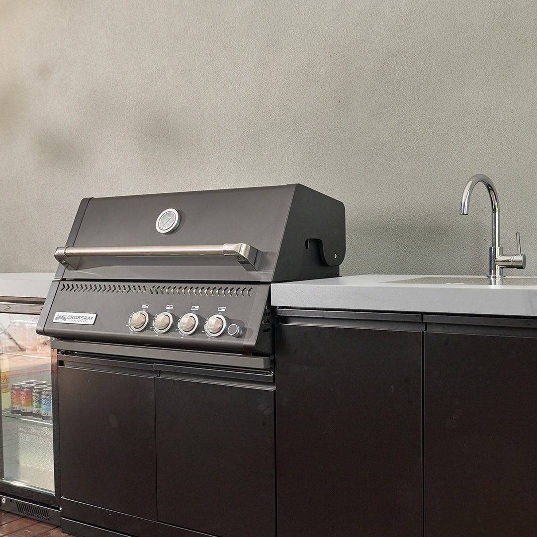 Crossray Xplor Gas BBQ Outdoor Kitchen GD4KW-07 - Black