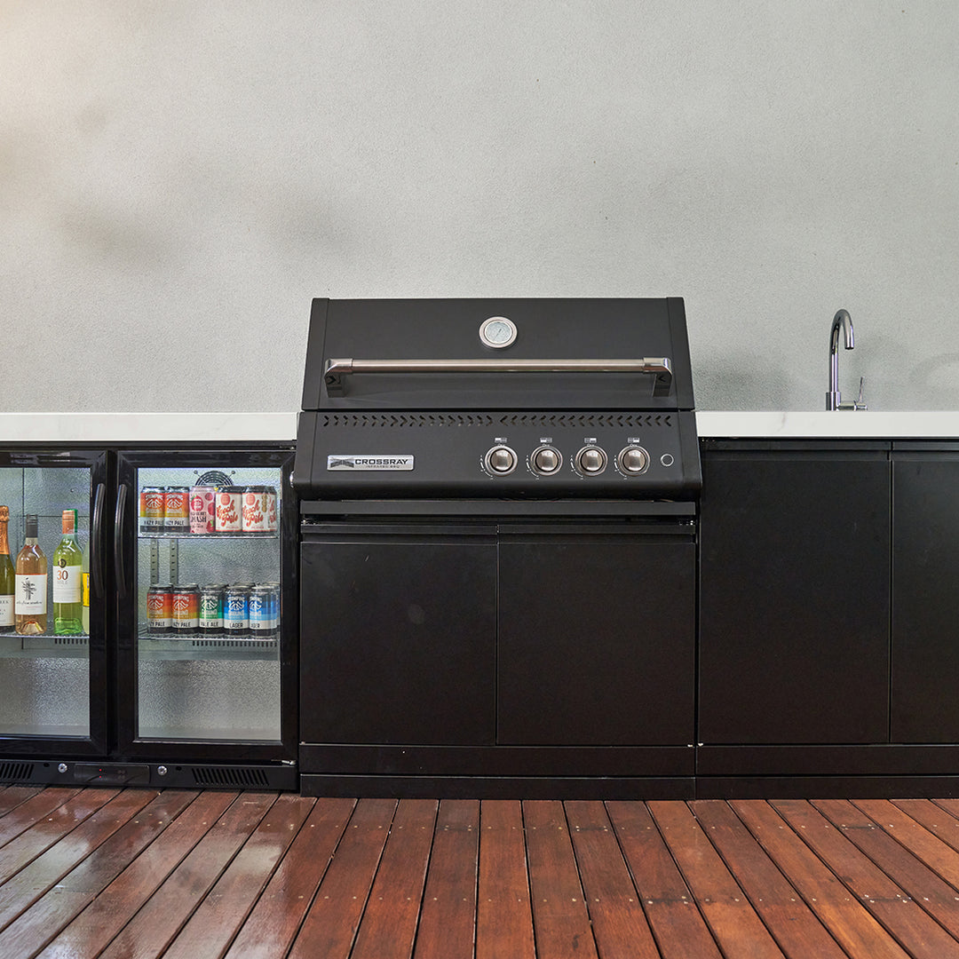 Crossray Xplor Gas BBQ Outdoor Kitchen GD4KW-07 - Black