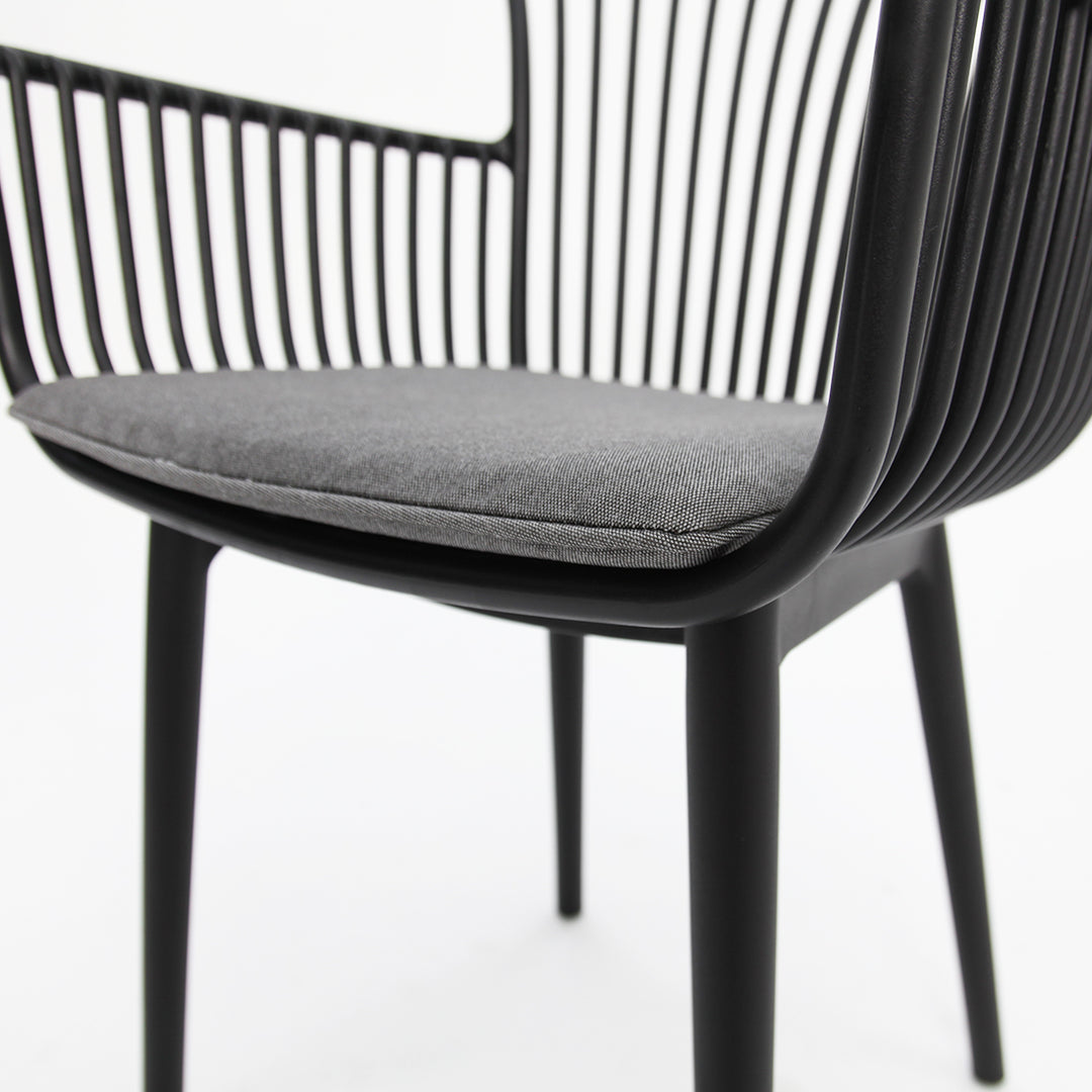 Ravenne Canela 9pc Dining Setting - Black