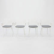 Canela Dining Chair Set of 4 - White