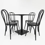 Cannes Bentwood 5pc Cafe Dining Setting - Black