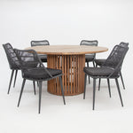Load image into Gallery viewer, Carella Emery 7pc Dining Setting
