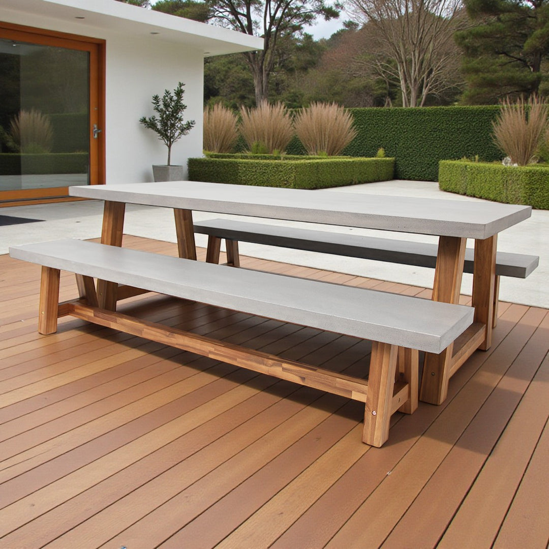 CHARLOTTE 3PC 240CM DINING SET