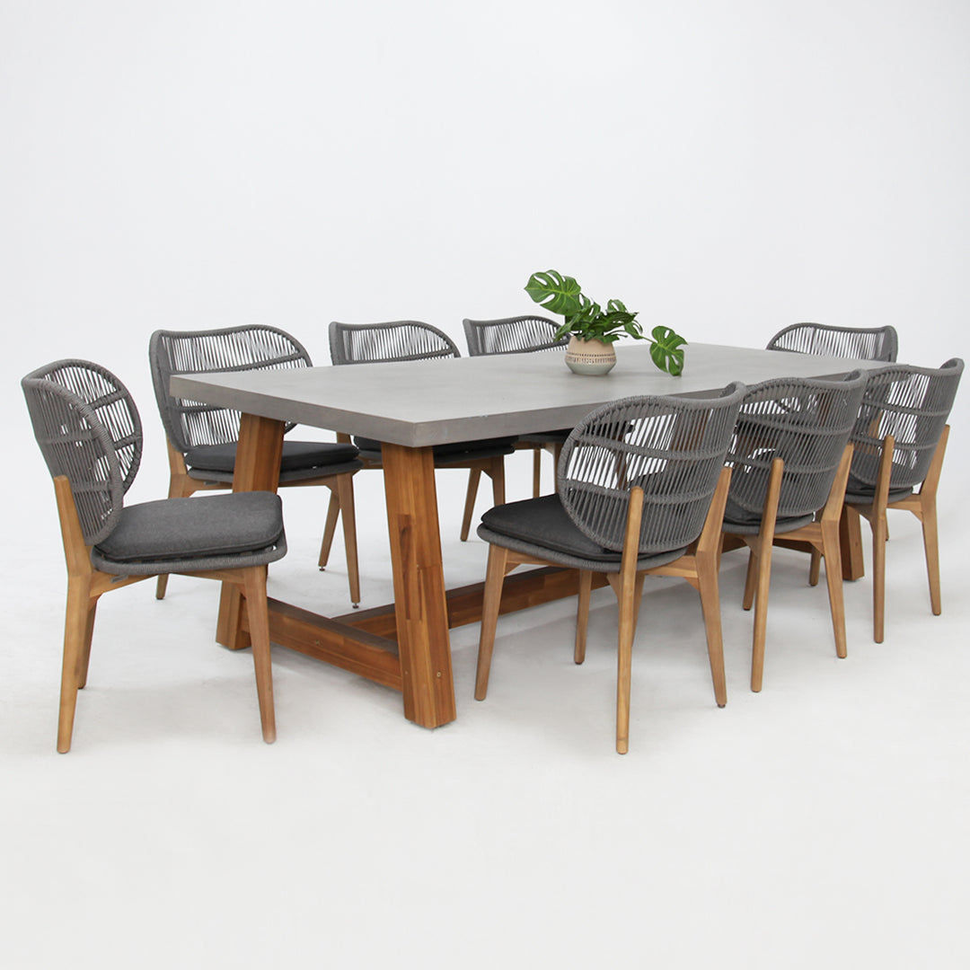 Charlotte Morgan 9pc Dining Setting