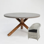 Load image into Gallery viewer, Charlotte Portland 6pc Dining Setting - Grey