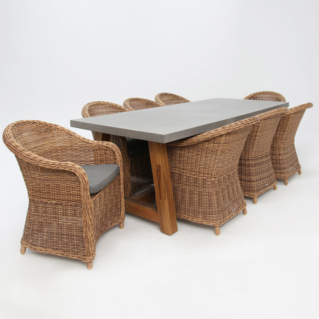 Charlotte Portland 9pc Dining Setting