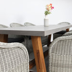 Load image into Gallery viewer, Charlotte Portland 9pc Dining Setting - Grey
