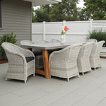 Load image into Gallery viewer, Charlotte Portland 9pc Dining Setting - Grey
