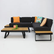 Charlton Corner Lounge Setting - Black