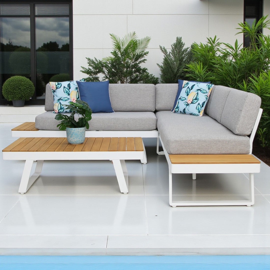 Charlton Corner Lounge Setting - White