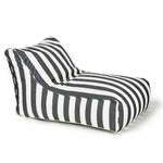 Load image into Gallery viewer, Chill Out Black + White Stripe Outdoor Beanbag