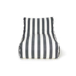 Load image into Gallery viewer, Chill Out Black + White Stripe Outdoor Beanbag