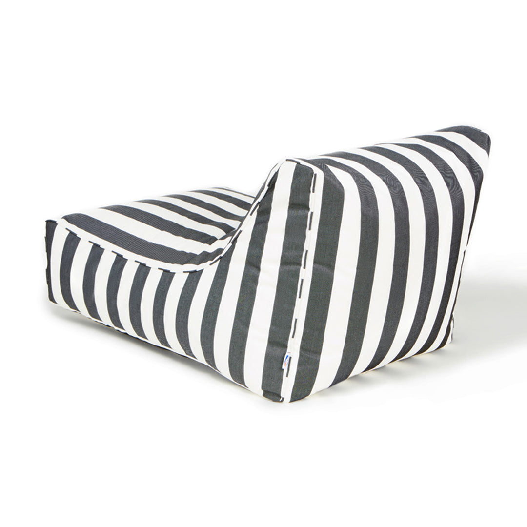 Chill Out Black + White Stripe Outdoor Beanbag