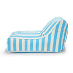 Load image into Gallery viewer, Chill Out Light Blue + White Stripe Outdoor Beanbag
