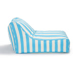 Load image into Gallery viewer, Chill Out Light Blue + White Stripe Outdoor Beanbag
