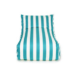 Load image into Gallery viewer, Chill Out Turquoise + White Stripe Outdoor Beanbag