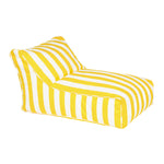 Load image into Gallery viewer, Chill Out Yellow + White Stripe Outdoor Beanbag