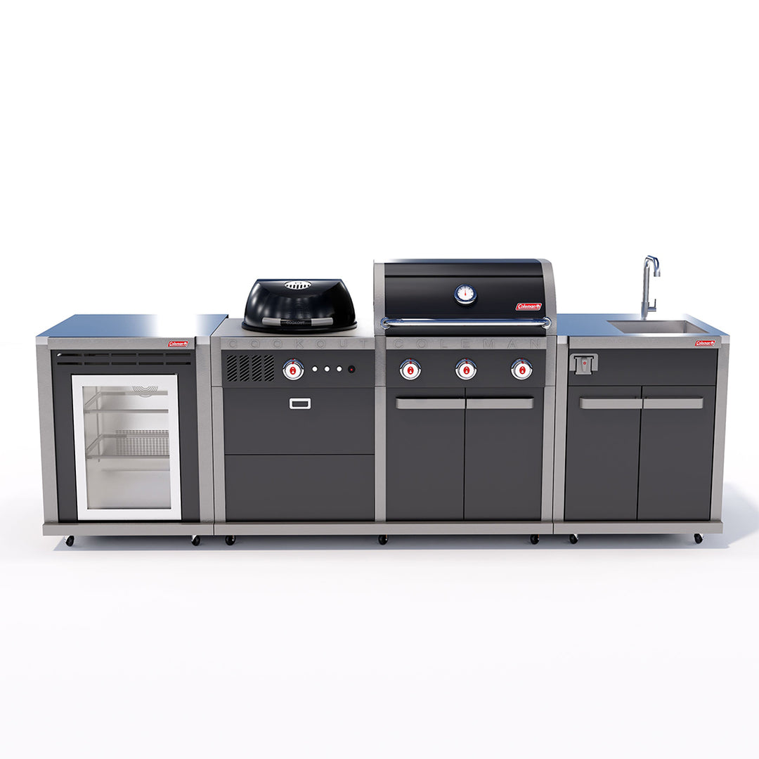 Coleman Revolution Dual Fuel with Sink and Fridge Modules - Shadow Gloss