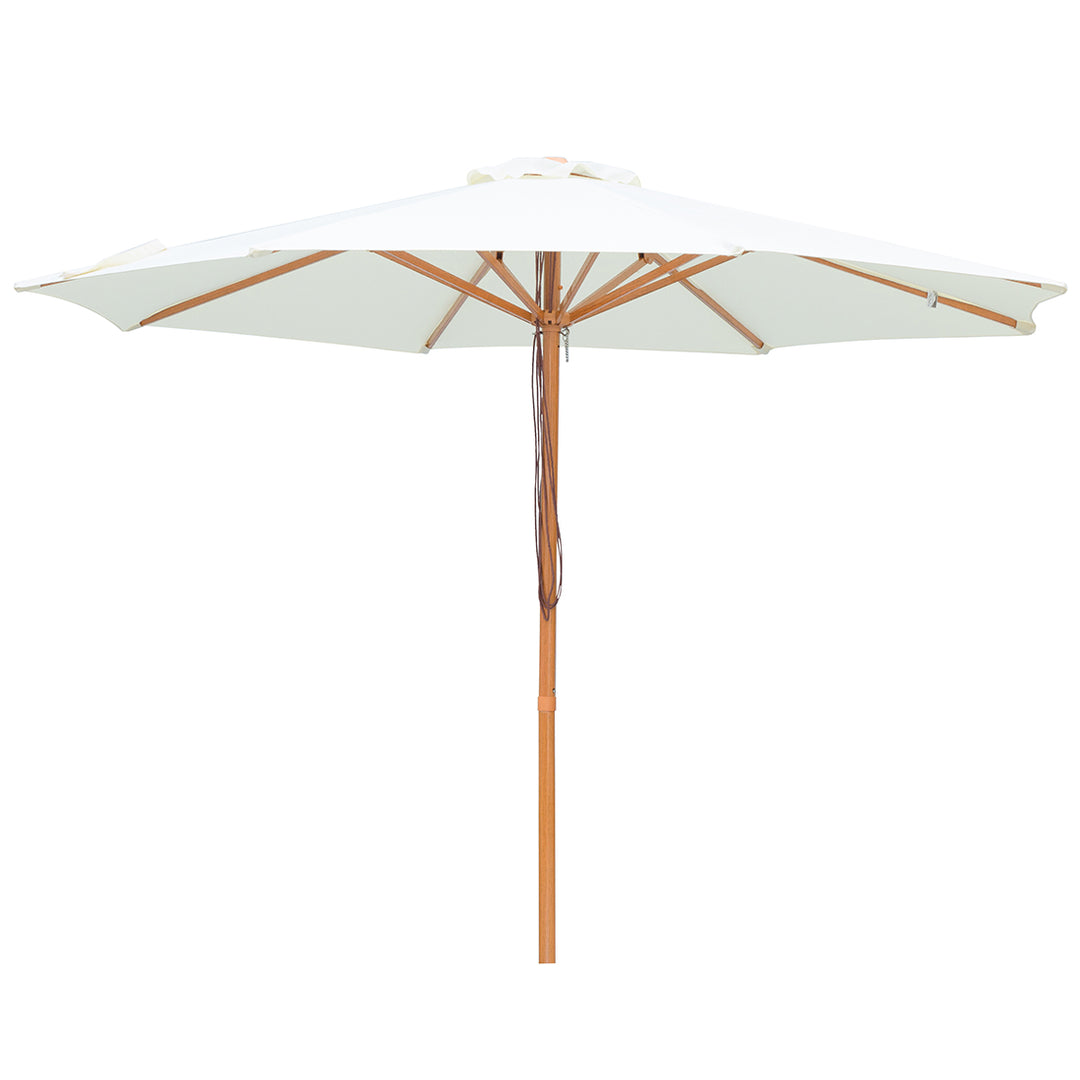 Billy Fresh 3m Bamboo Umbrella - Cream