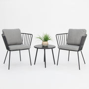 Daisy 3pc Balcony Setting - Grey