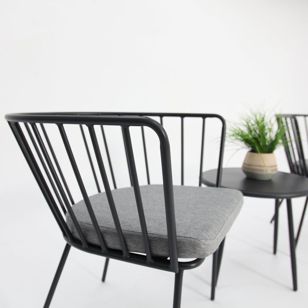 Daisy 3pc Balcony Setting - Grey