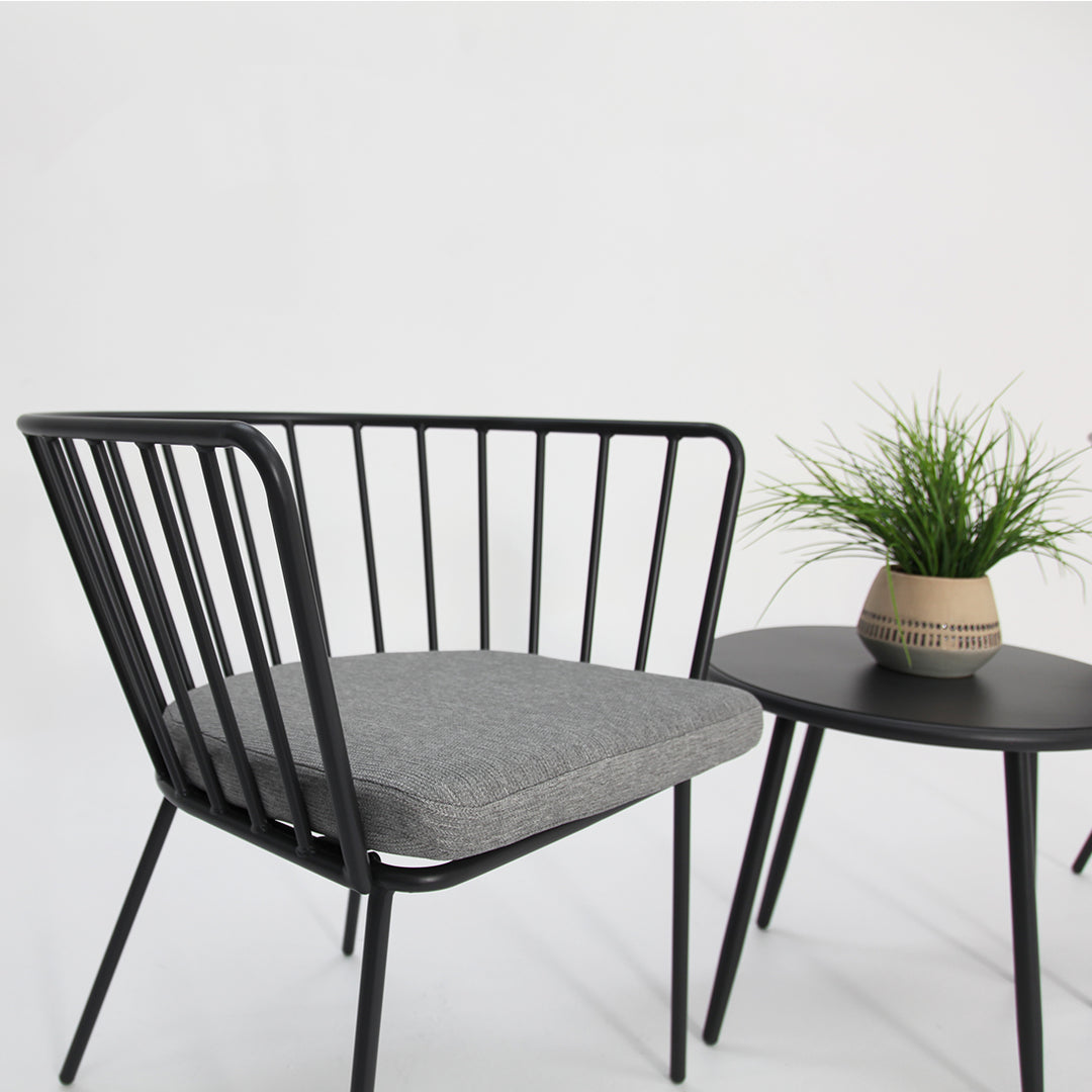 Daisy 3pc Balcony Setting - Grey