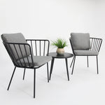Load image into Gallery viewer, Daisy 3pc Balcony Setting - Grey
