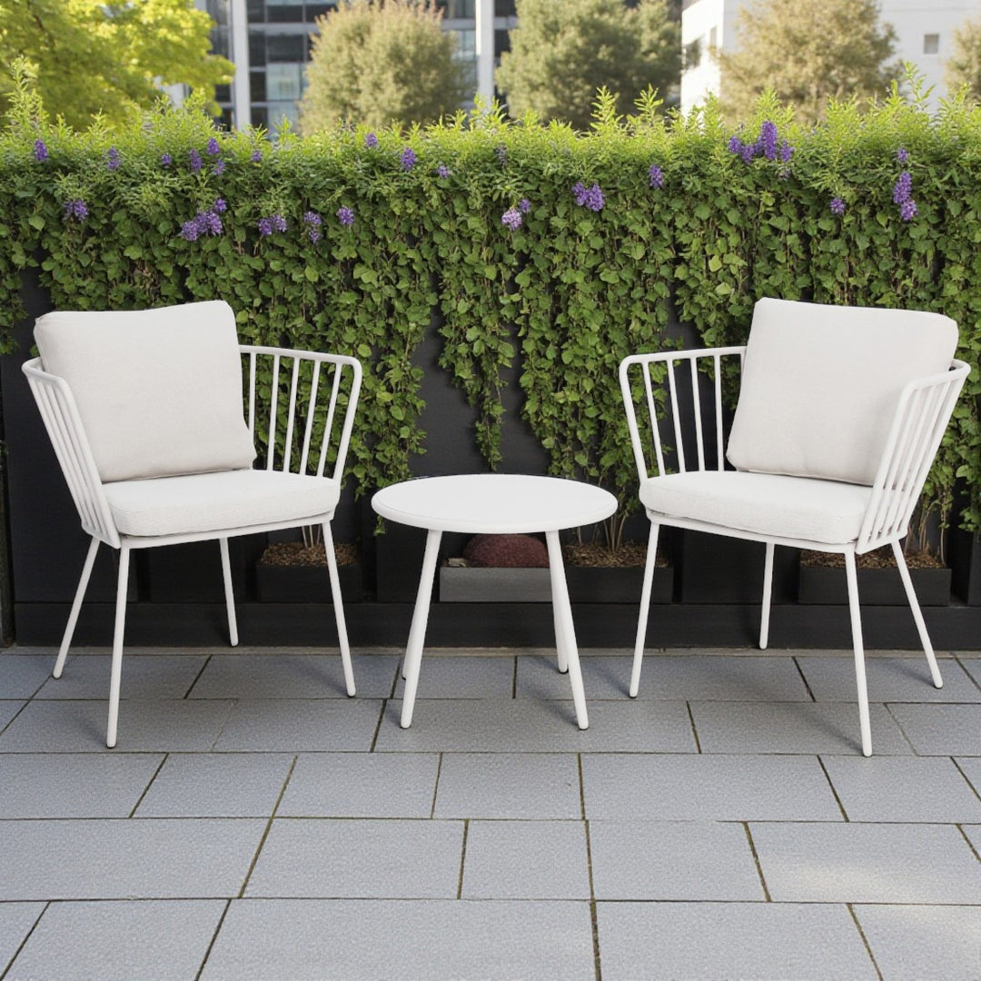 Daisy 3pc Balcony Setting - White