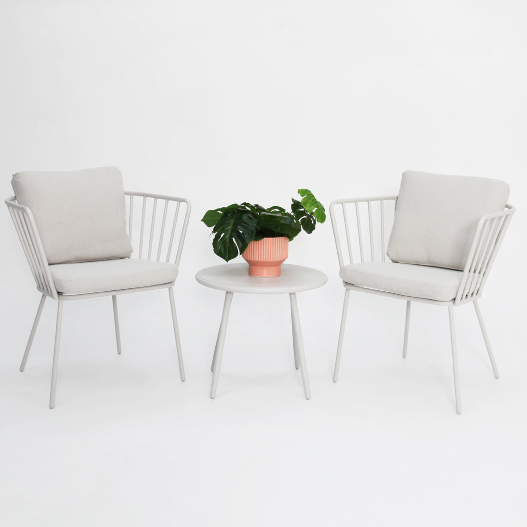 Daisy 3pc Balcony Setting - White