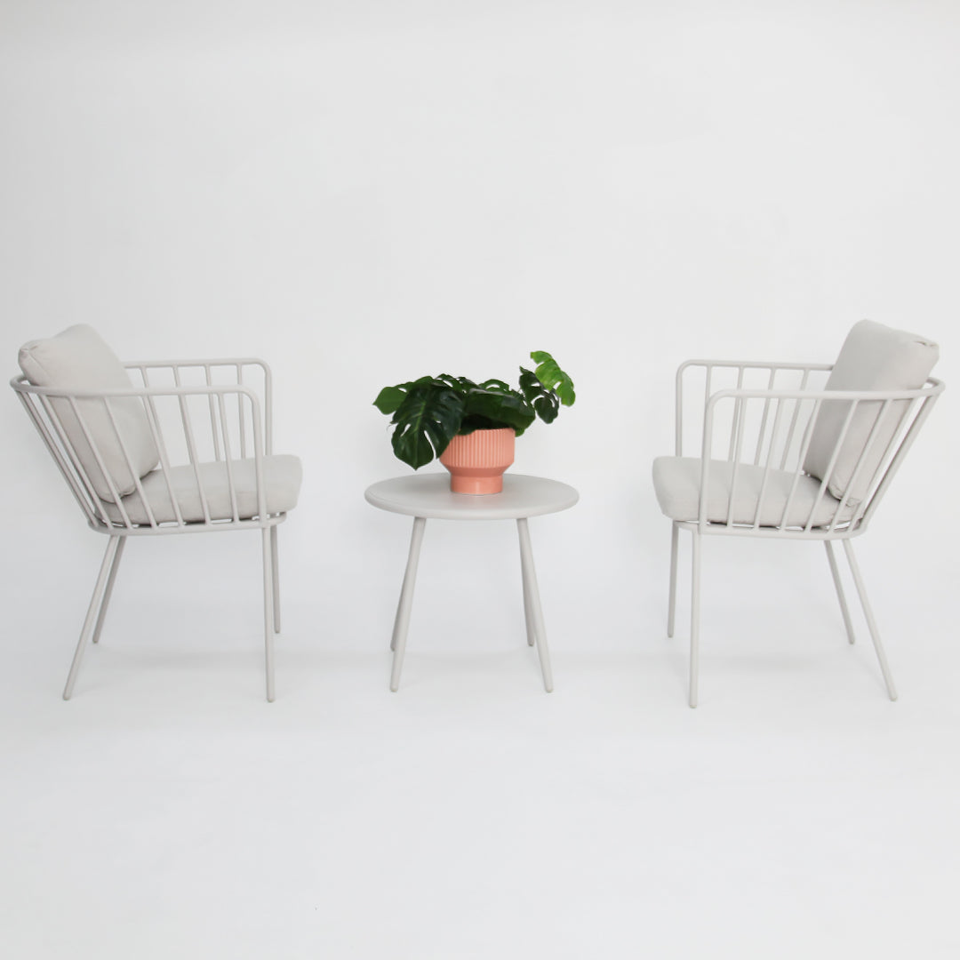 Daisy 3pc Balcony Setting - White