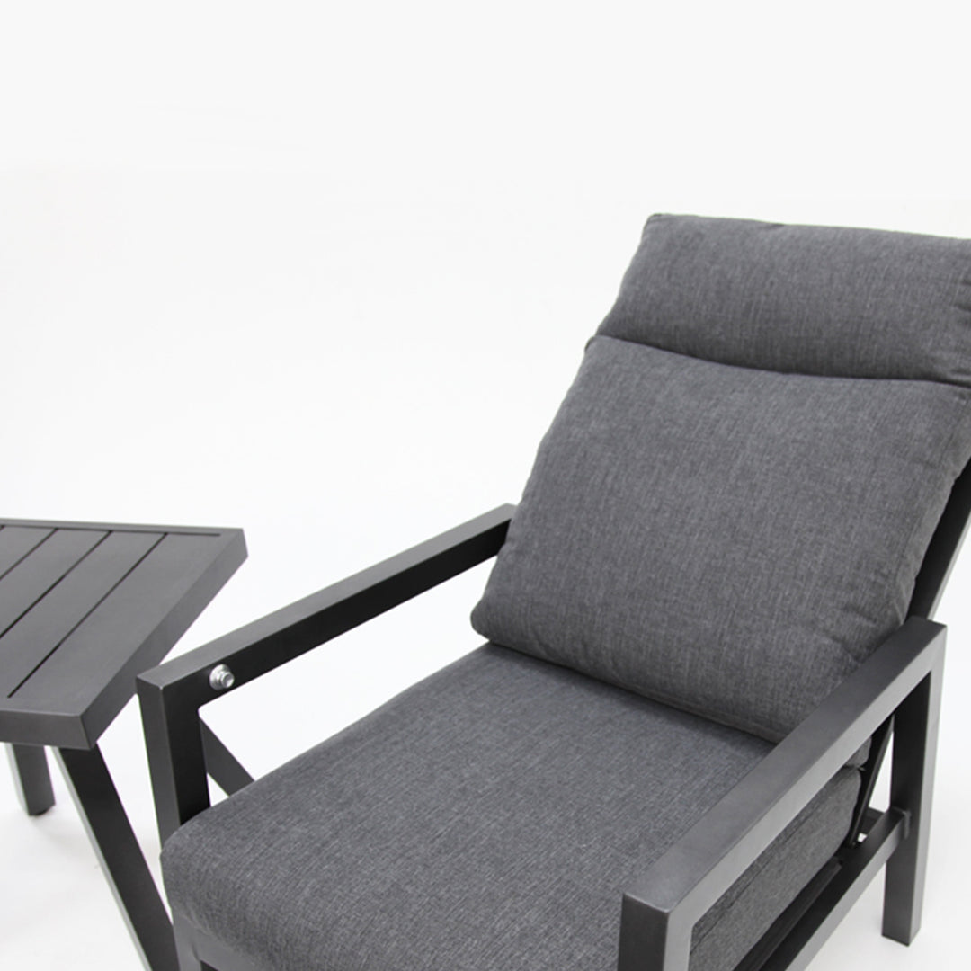 Dakota 5pc Lounge Recline Setting - Anthracite