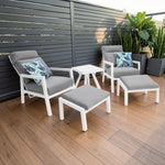 Load image into Gallery viewer, Dakota 5pc Recline Lounge Setting - White