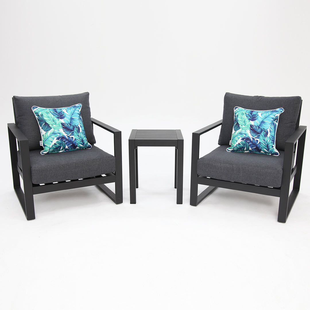 Dallas 3pc Balcony Setting - Black