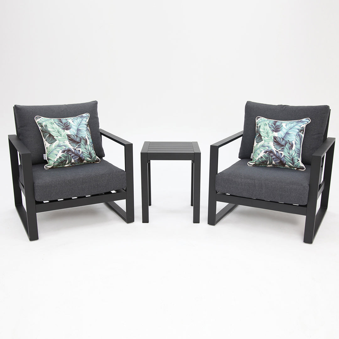 Dallas 3pc Balcony Setting - Black