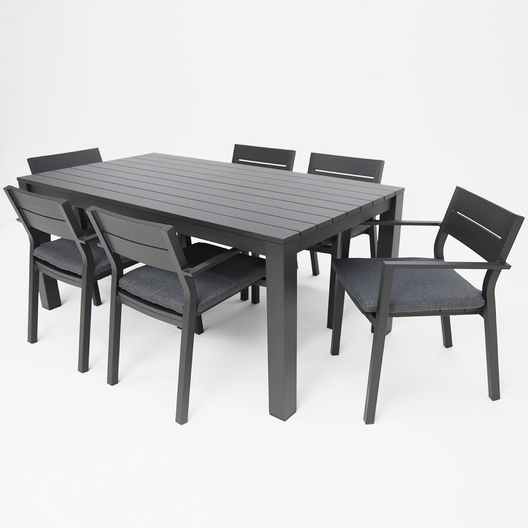 Dallas 7pc Dining Setting - Black