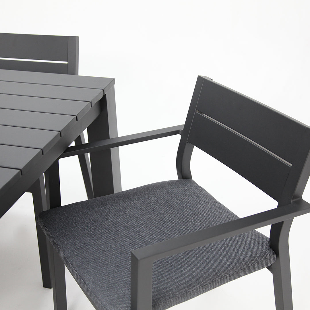 Dallas 7pc Dining Setting - Black